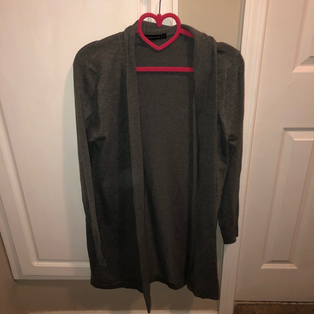 🛍 Grey Cardigan 🖤